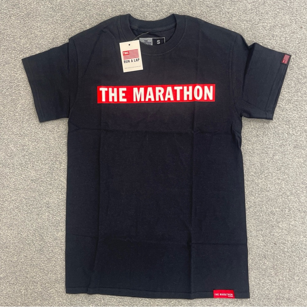 The Marathon Clothing Black Tee with Red Accents